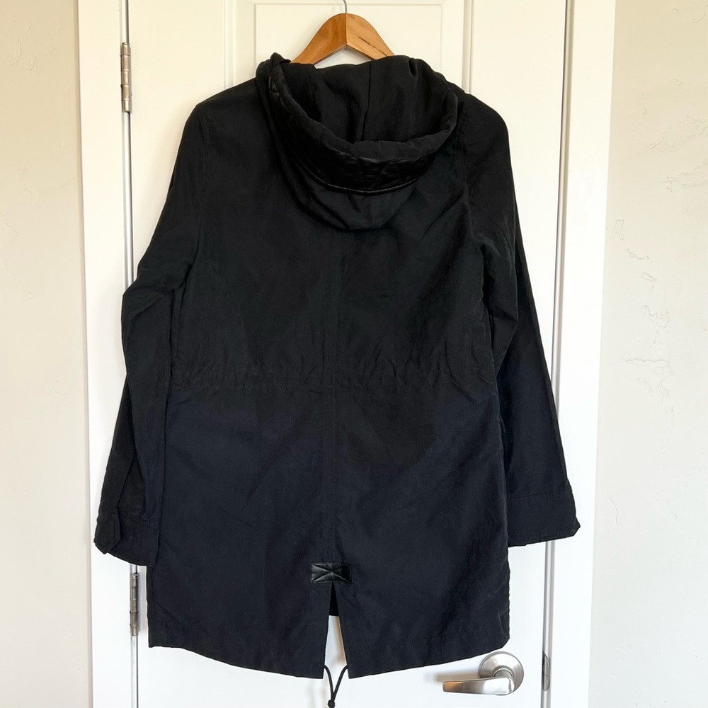 Abercrombie & Fitch Women’s gray jacket Charcoal Utility long jacket Size S - Picture 4 of 8